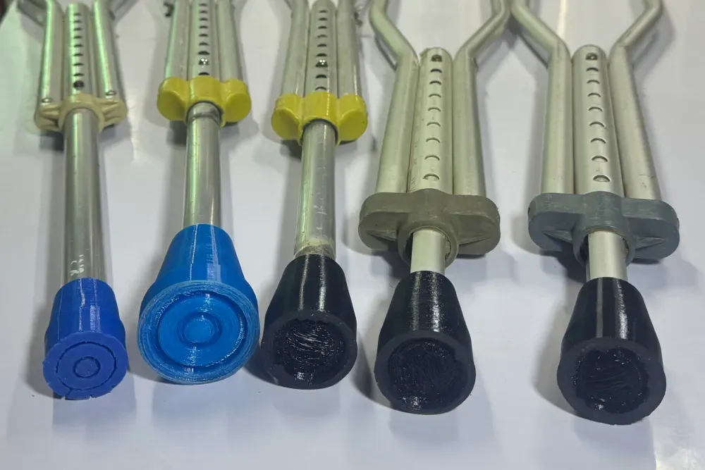 3D printed crutch-tip orthosis 3